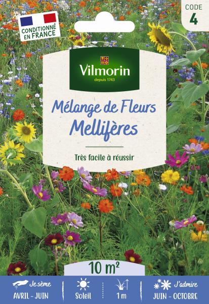 Mélanges de fleurs - Mélange Mellifère - 10 m² - Mélange de fleurs - face recto